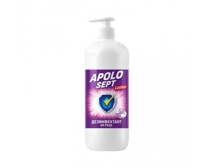 Дезинфекциращ препарат за ръце Apolo Sept, лосион, с помпа, 500 ml