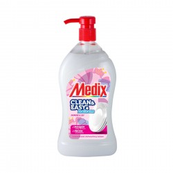 Препарат за миене на съдове Medix Clean & Easy, с помпа, бял, 800 ml - Продукти за баня и WC