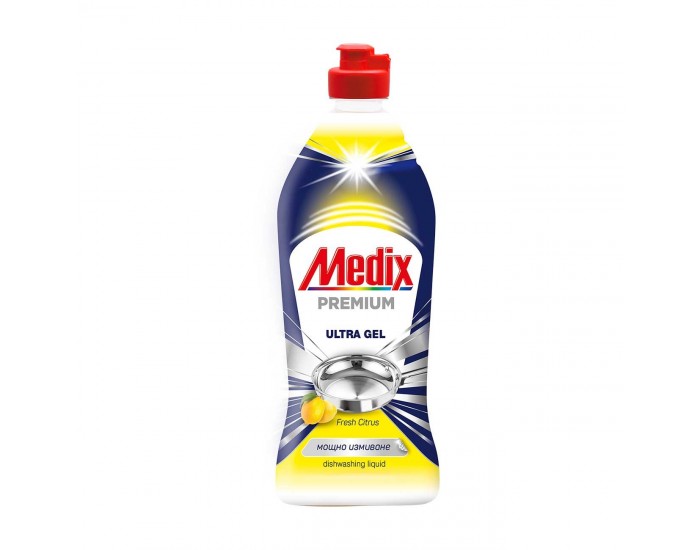 Препарат за миене на съдове Medix Premium, жълт, 750 ml