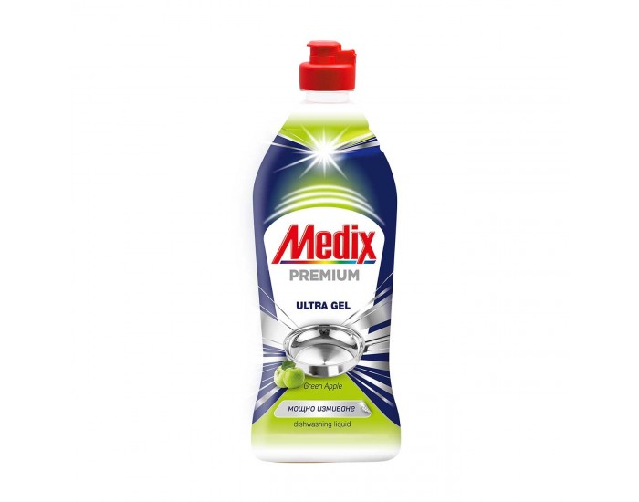Препарат за миене на съдове Medix Premium, зелен, 750 ml