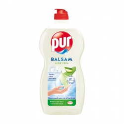 Препарат за миене на съдове Pur, алое вера, балсам, 1.2 L - Продукти за баня и WC