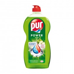 Препарат за миене на съдове Pur, ябълка, балсам, 1.2 L - Продукти за баня и WC