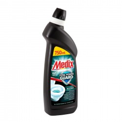 Препарат за почистване на тоалетни Medix Total Power Guard Intense, гел, черен, 750 ml - Продукти за баня и WC