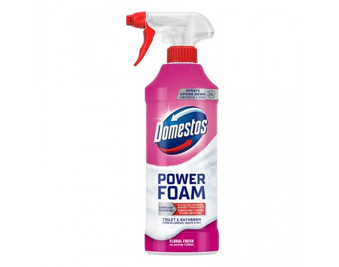 Почистваща пяна Domestos, флорал, 435 ml