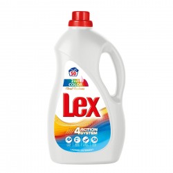 Перилен препарат Lex Color Floral Freshness, 2 в 1, за цветни тъкани, 3 L - Lex