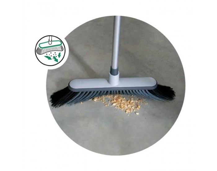 Четка за почистване на под York Eco Ego U-Collect, с дръжка, 130 cm