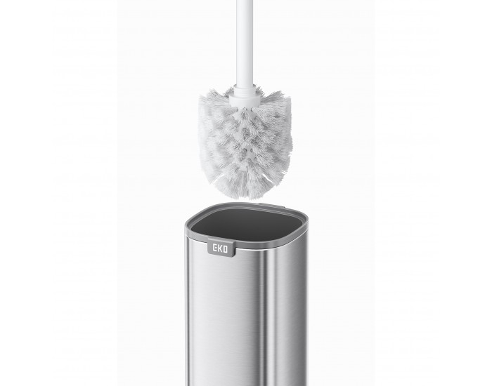 Четка за тоалетна Eko Sterling, 9.8 х 10.5 х 37.6 cm, инокс