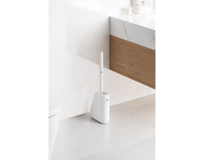 Четка за тоалетна Eko Swift-Glide, 15.8 х 7.2 х 46 cm, бяла
