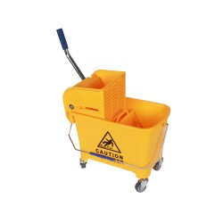 Количка за почистване Office 1, с преса, жълта, 63 х 27 х 67 cm, 20 L - Почистване и Дезинфекция
