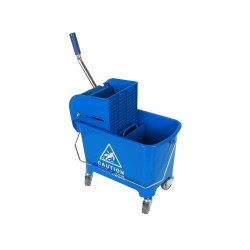 Количка за почистване Office 1, с преса, синя, 63 х 27 х 67 cm, 20 L - Почистване и Дезинфекция