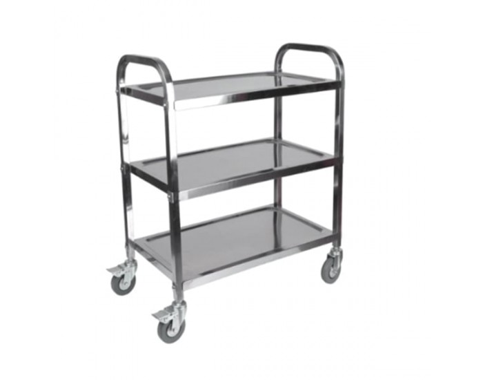 Количка за сервиране Office 1, 3 нива, метална, 86.5 х 45 х 89.5 cm