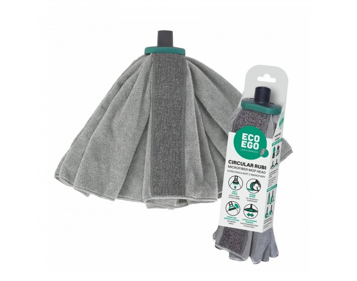 Моп York Eco Ego Rubi, микрофибър, с конусовидна резба