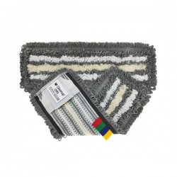 Моп York Qleanup Tri-Fiber, микрофибър, Color strips, 42.5 х 16.5 cm - Почистване и Дезинфекция