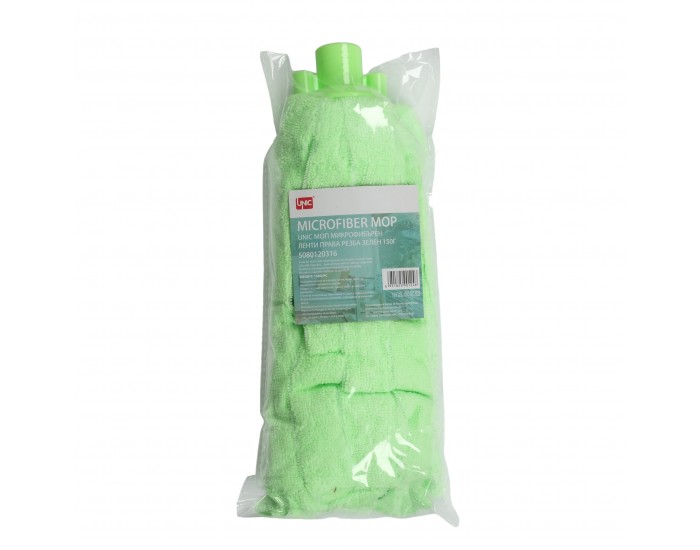 Парцал за под Unic, с ленти, 150 g, без дръжка, с права резба, зелен