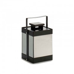 Фенер Giftdecor, 10 LED диода, метален, малък, черен - Продукти за баня и WC