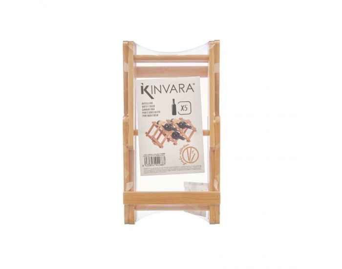 Поставка за бутилки Kinvara, сгъваема, бамбук