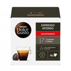 Nescafé Dolce Gusto Кафе капсула Espresso Intenso, безкофеинова, 16 броя - Кафемашини, Кафеавтомати, Кафе и Капсули