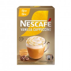 Nescafe Разтворимо кафе Cappuccino Vanilla ,13.5 g, 8 броя - Електроуреди