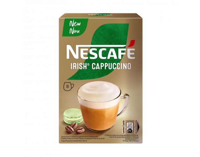 Nescafe Разтворимо кафе Cappuccino Irish ,13.5 g, 8 броя