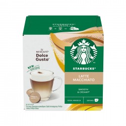 Nescafé Dolce Gusto Кафе капсула Starbucks, Latte Macchiato, 12 броя - Кафемашини, Кафеавтомати, Кафе и Капсули