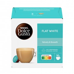 Nescafé Dolce Gusto Кафе капсула Flat White, 16 броя - Кафемашини, Кафеавтомати, Кафе и Капсули
