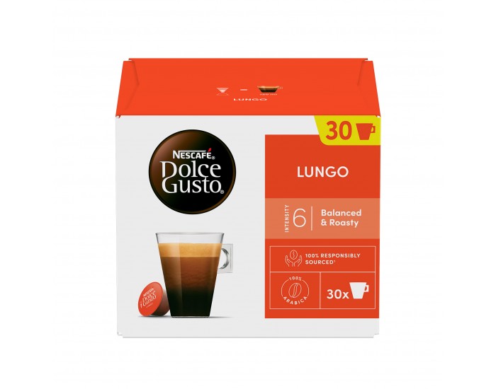 Nescafé Dolce Gusto Кафе капсула Lungo, 30 броя