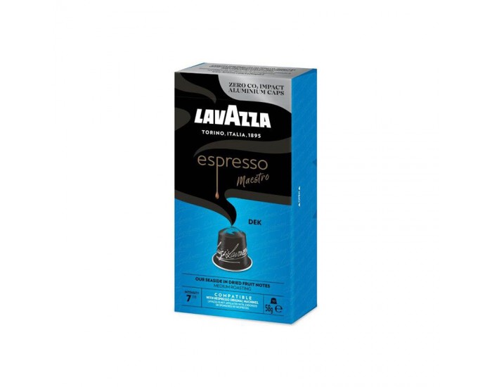 Lavazza Кафе капсула Dek Nespresso, стандарт, алуминиева, 10 броя