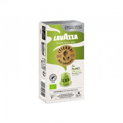 Lavazza Кафе капсула Tierra Bio Nespresso, стандарт, алуминиева, 10 броя - LAVAZZA