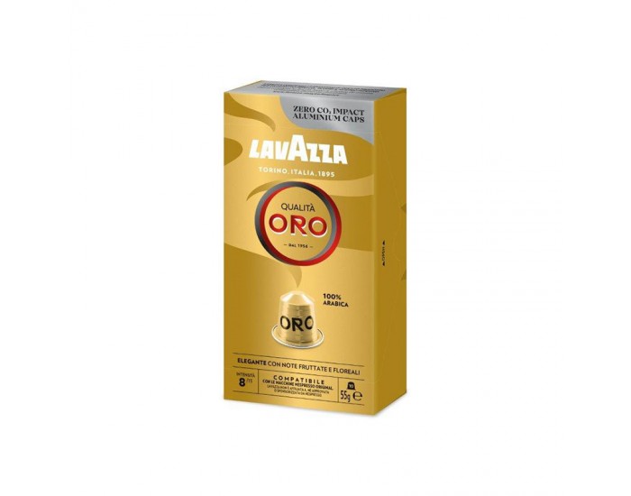 Lavazza Кафе капсула Qualita Oro Nespresso, стандарт, алуминиева, 10 броя