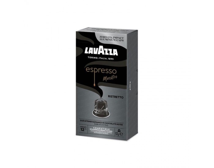 Lavazza Кафе капсула Ristreto Nespresso, стандарт, алуминиева, 10 броя