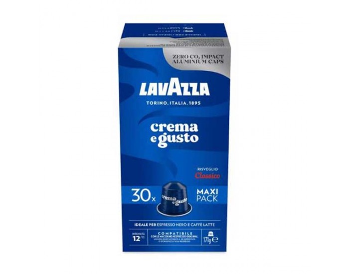 Lavazza Кафе капсула Nespresso, Crema e Gusto, стандарт, 30 броя