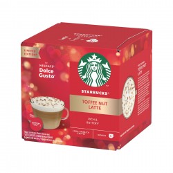 Starbucks Кафе капсула Dolce Gusto Toffee Nut Latte, Limited Edition, 12 броя за 6 напитки - Електроуреди