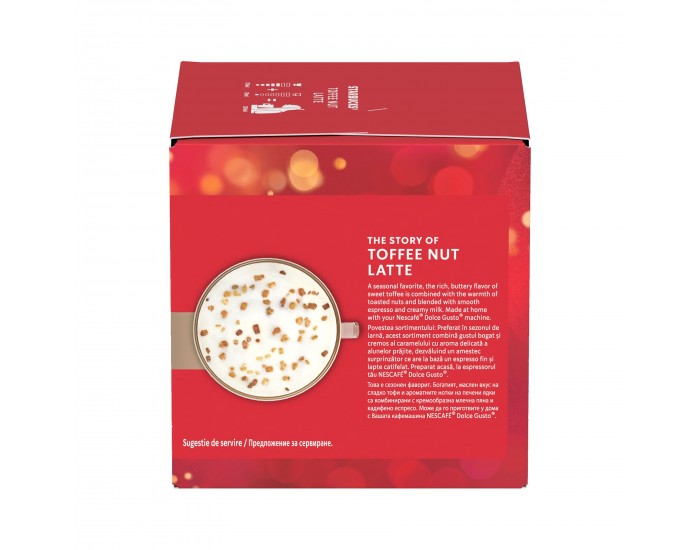 Starbucks Кафе капсула Dolce Gusto Toffee Nut Latte, Limited Edition, 12 броя за 6 напитки
