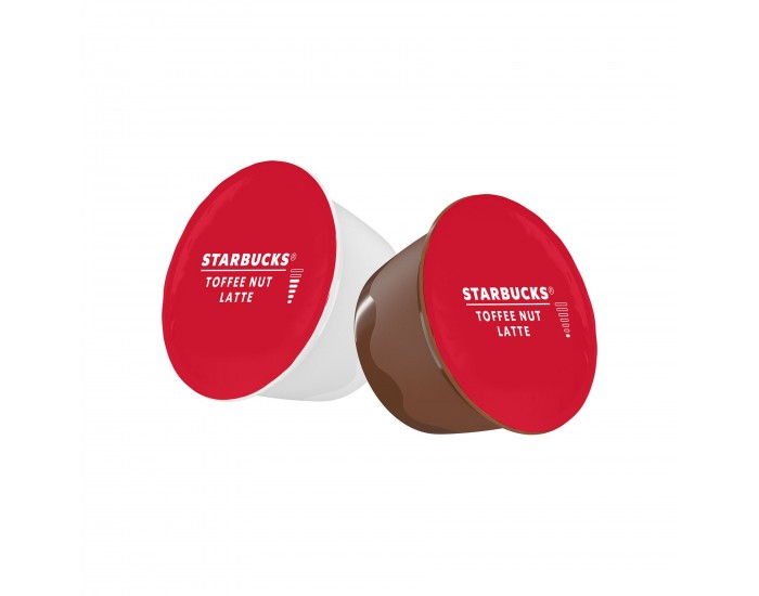 Starbucks Кафе капсула Dolce Gusto Toffee Nut Latte, Limited Edition, 12 броя за 6 напитки