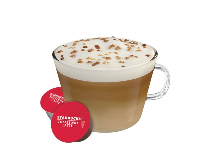 Starbucks Кафе капсула Dolce Gusto Toffee Nut Latte, Limited Edition, 12 броя за 6 напитки