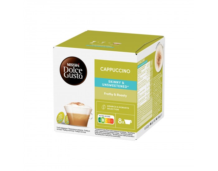 Nescafe Dolce Gusto Кафе капсула Cappuccino Skinny Unsweetened, 16 броя