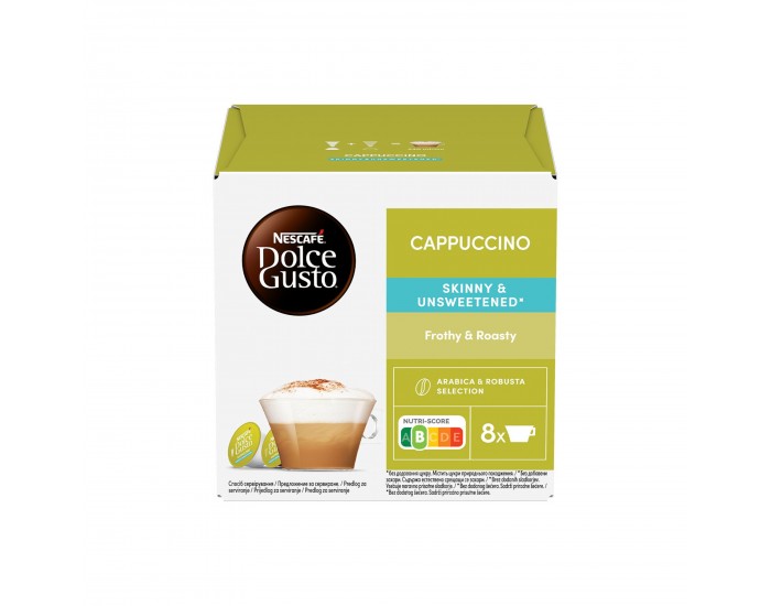 Nescafe Dolce Gusto Кафе капсула Cappuccino Skinny Unsweetened, 16 броя