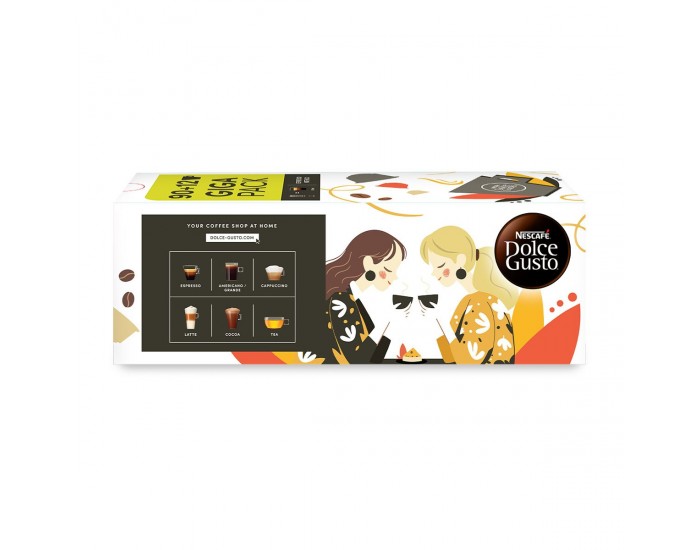 Nescafe Dolce Gusto Кафе капсула Espresso Intenso, Giga pack, 102 броя