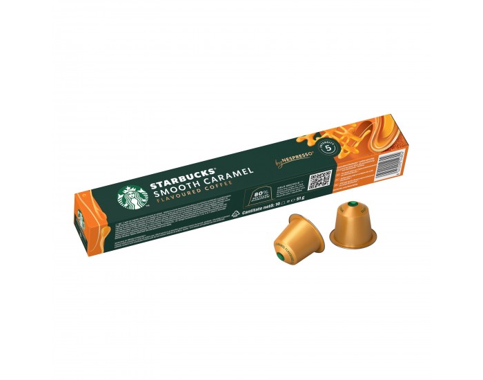 Starbucks Кафе капсула Smooth Caramel, за Nespresso, 10 броя