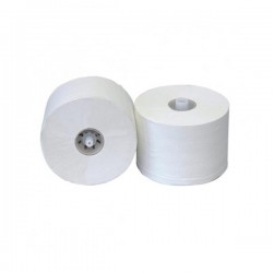 Тоалетна хартия, целулоза, с PVC шпула, 250 g, 12 броя - Продукти за баня и WC
