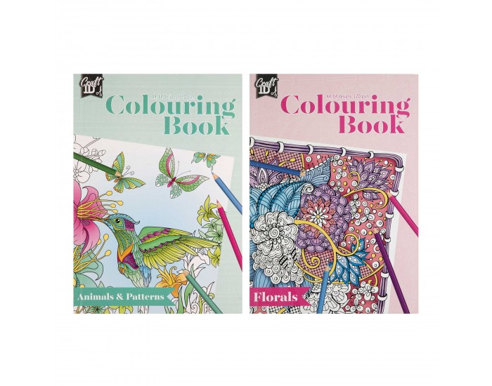 Craft ID Книжка за оцветяване, А4, 32 листа, асорти, опаковка 48