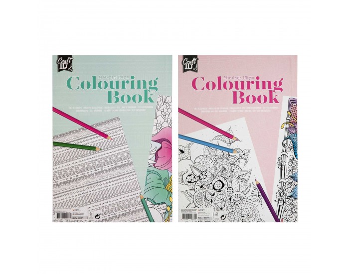 Craft ID Книжка за оцветяване, А4, 32 листа, асорти, опаковка 48