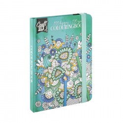 Craft ID Книжка за оцветяване - Цветя, 50 листа, зелена - Craft id