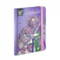Craft ID Книжка за оцветяване - Хамелеон, 50 листа, лилава - Craft id