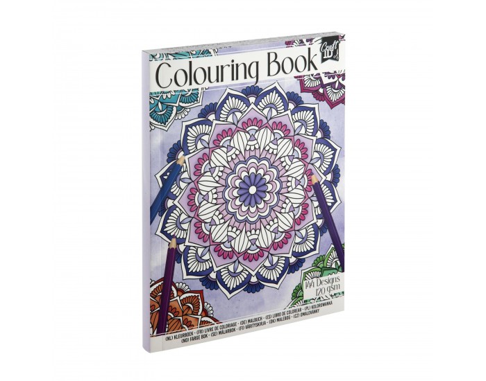 Craft ID Книжка за оцветяване - Цветя, 72 листа