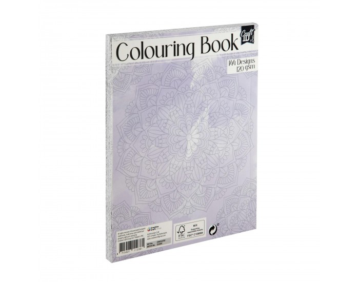 Craft ID Книжка за оцветяване - Цветя, 72 листа