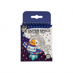 Craft ID Книжка за оцветяване Comfy Coloring - Outer Space, мини - Craft id