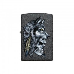 Zippo Запалка 29863 - Wolf Skull Feather Design - Zippo