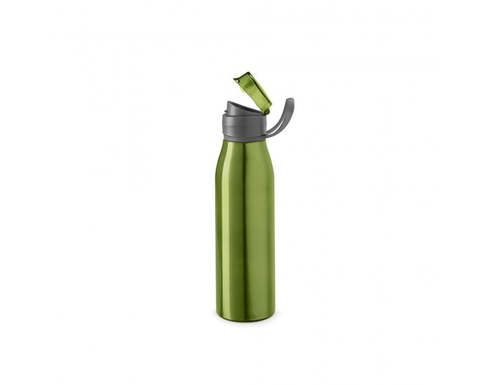 Hi!dea Бутилка Korver, спортна, метална, 650 ml, зелена