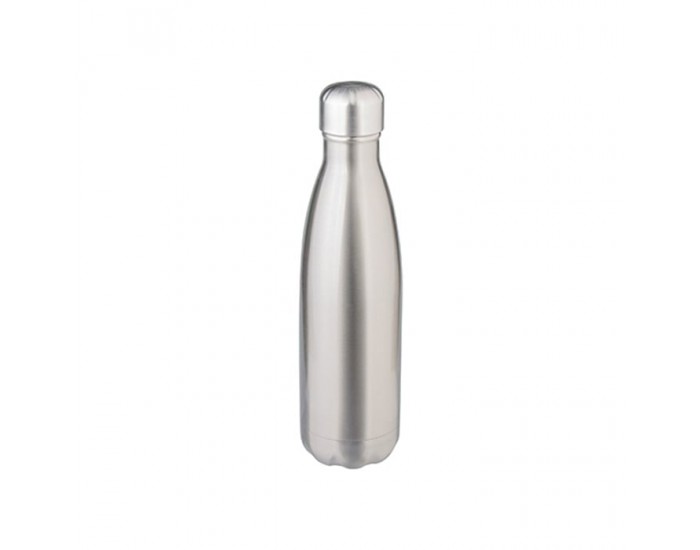 BESTSUB Бутилка, стоманена, сива, 500 ml, с възможност за персонализация